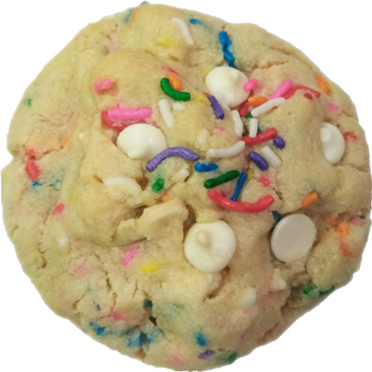 Rainbow White Chocolate Chip Cookies