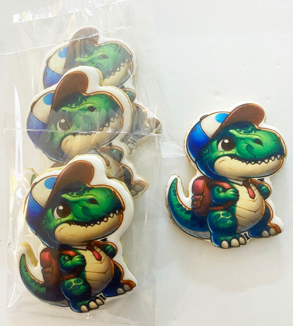 Lunch Box Cookies: Back To School Dino