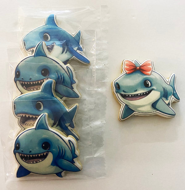 Lunch Box Cookies: Sharks!