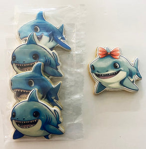 Lunch Box Cookies: Sharks!