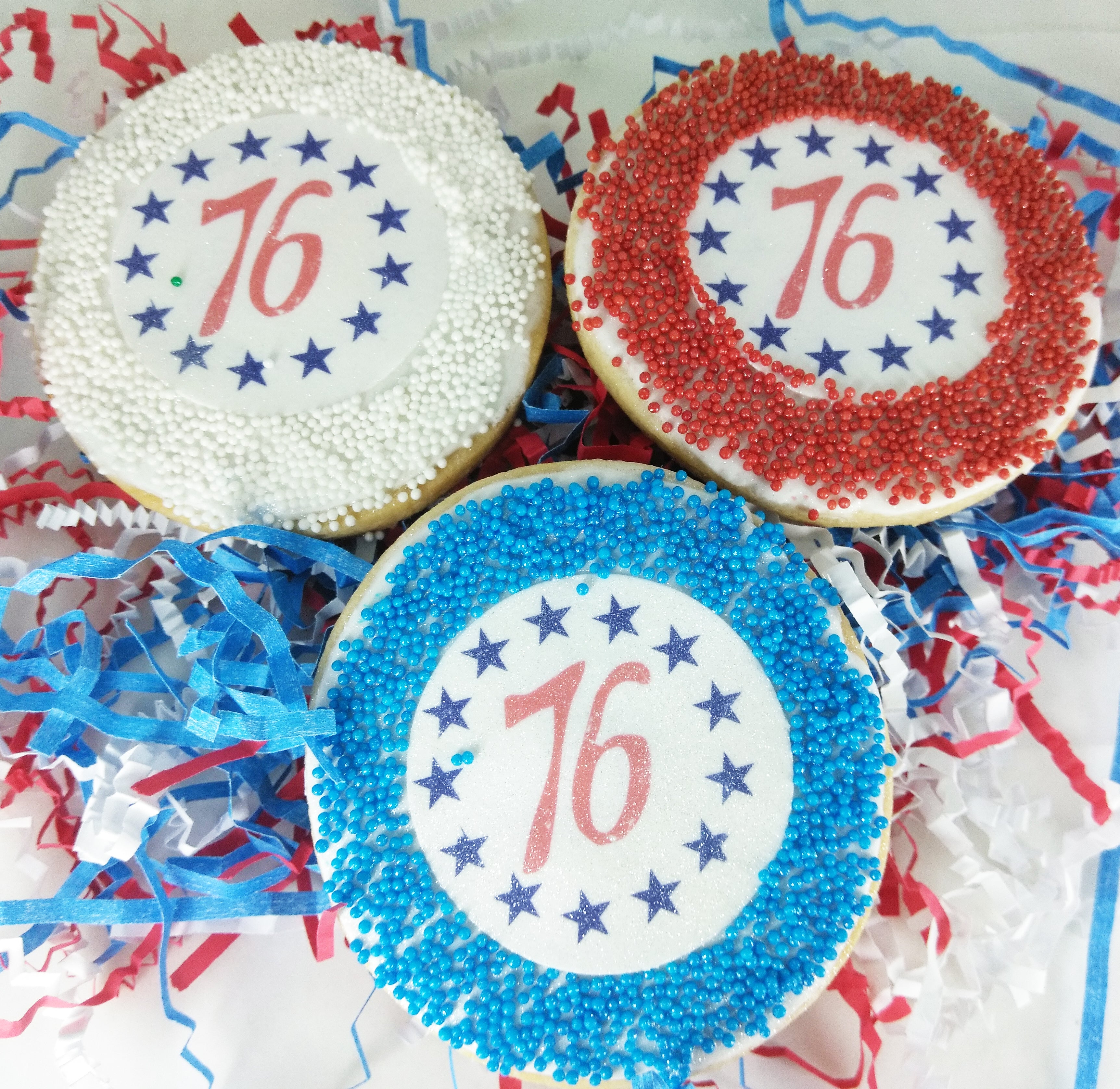 'Independence Day July 4th "76" Cookies
