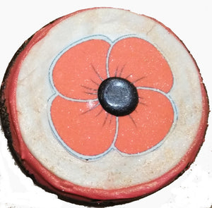 Memorial Day - Remembrance Poppy Cookie