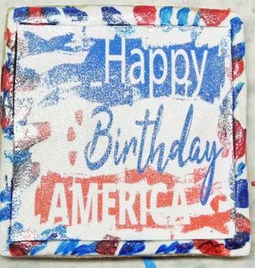 Happy Birthday America Independence Day Cookie