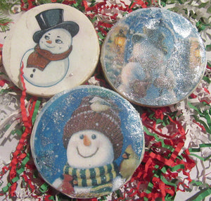 Christmas Santa and Snowmen Holiday Cookies