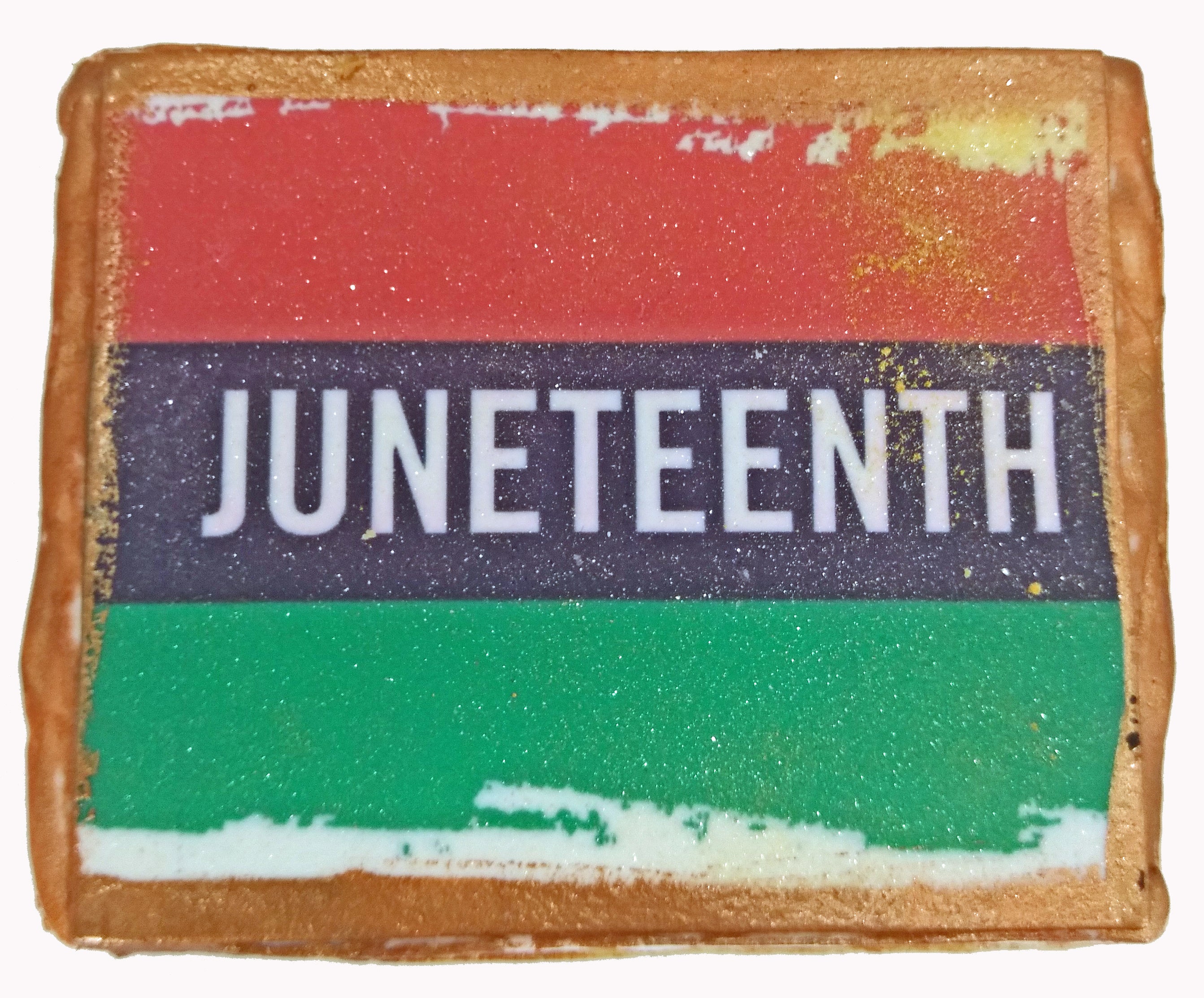 Juneteenth Plaque and Flag Cookies Set